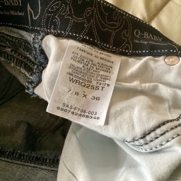 Boot cut QBaby no gap waist band 7/8 x 36 - Picture 3 of 5